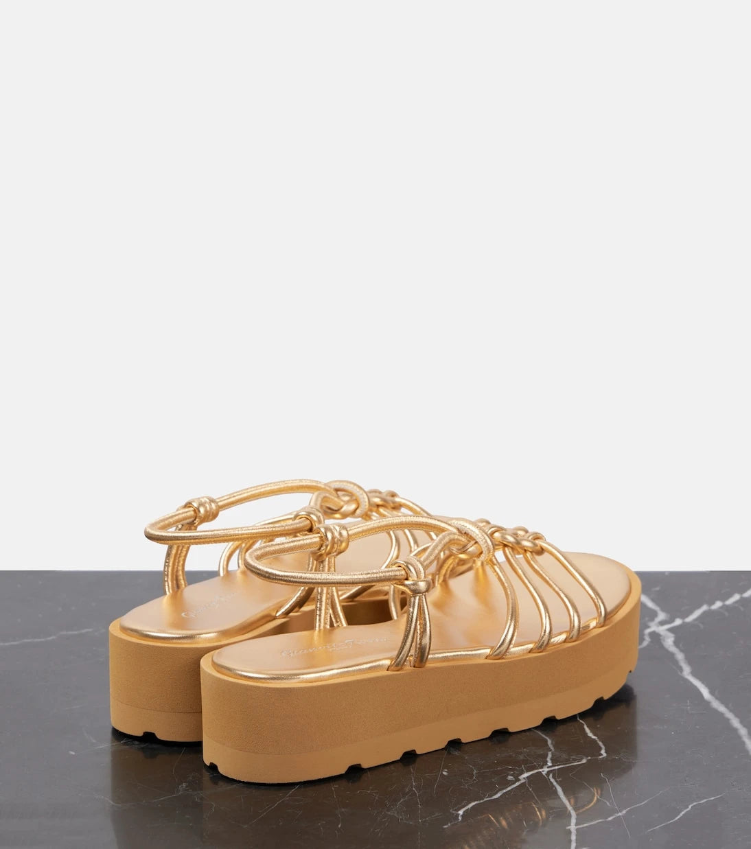 Gianvito Rossi - Metallic leather sandals
