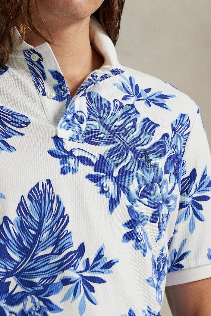 Памучна тениска с яка Polo Ralph Lauren