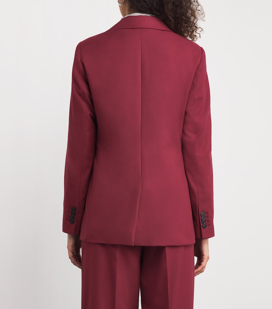 MAX&Co. Red Single-Breasted Blazer