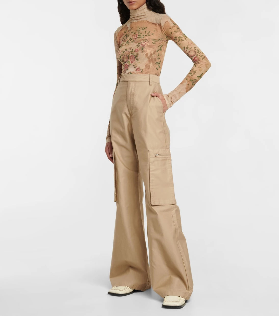 Amiri - Canvas wide-leg cargo pants
