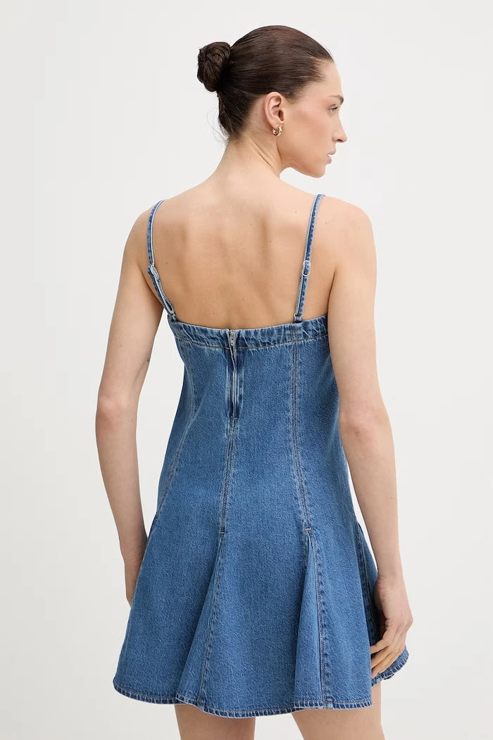 Levi's лятна дънкова рокля DENIM GODET