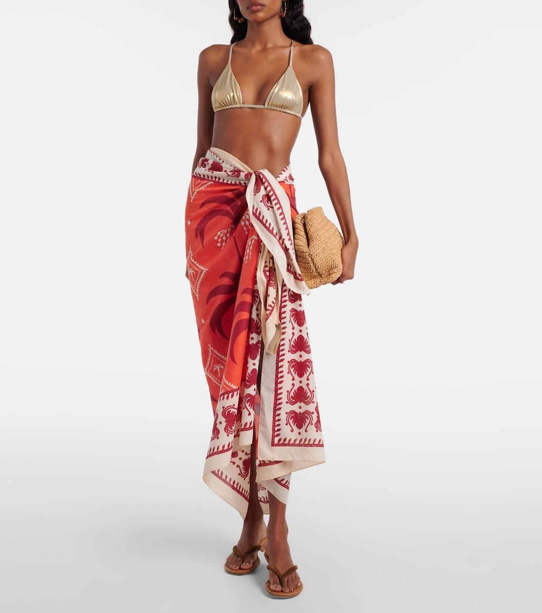 Johanna Ortiz - Printed cotton beach cover-up