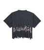 Balenciaga Black Distressed Oversized T-Shirt