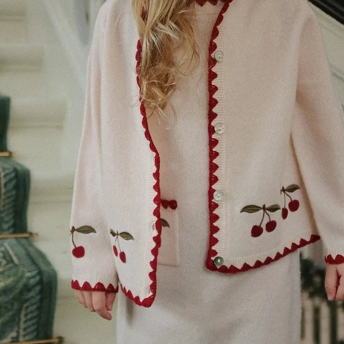 Konges Sløjd COLLETTE CARDIGAN Çocuk Yün Yelek