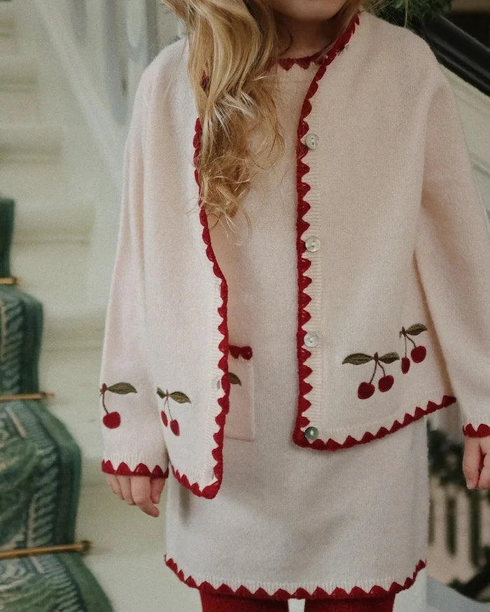 Konges Sløjd COLLETTE CARDIGAN Çocuk Yün Yelek