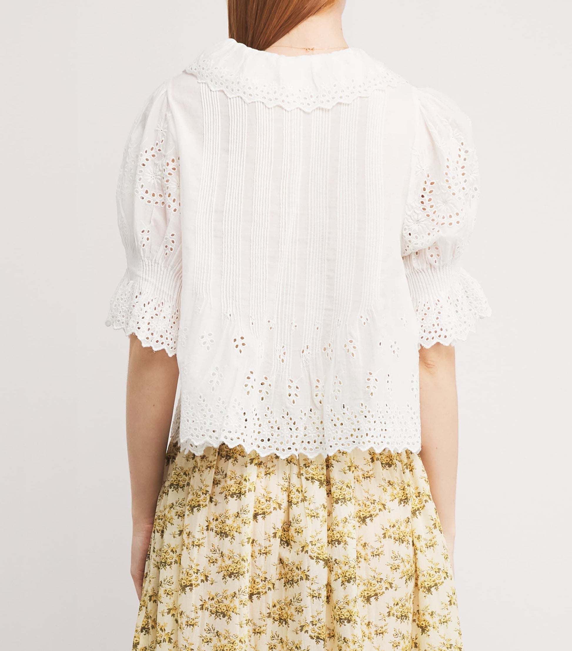 DÔEN White Organic Cotton Henri Blouse