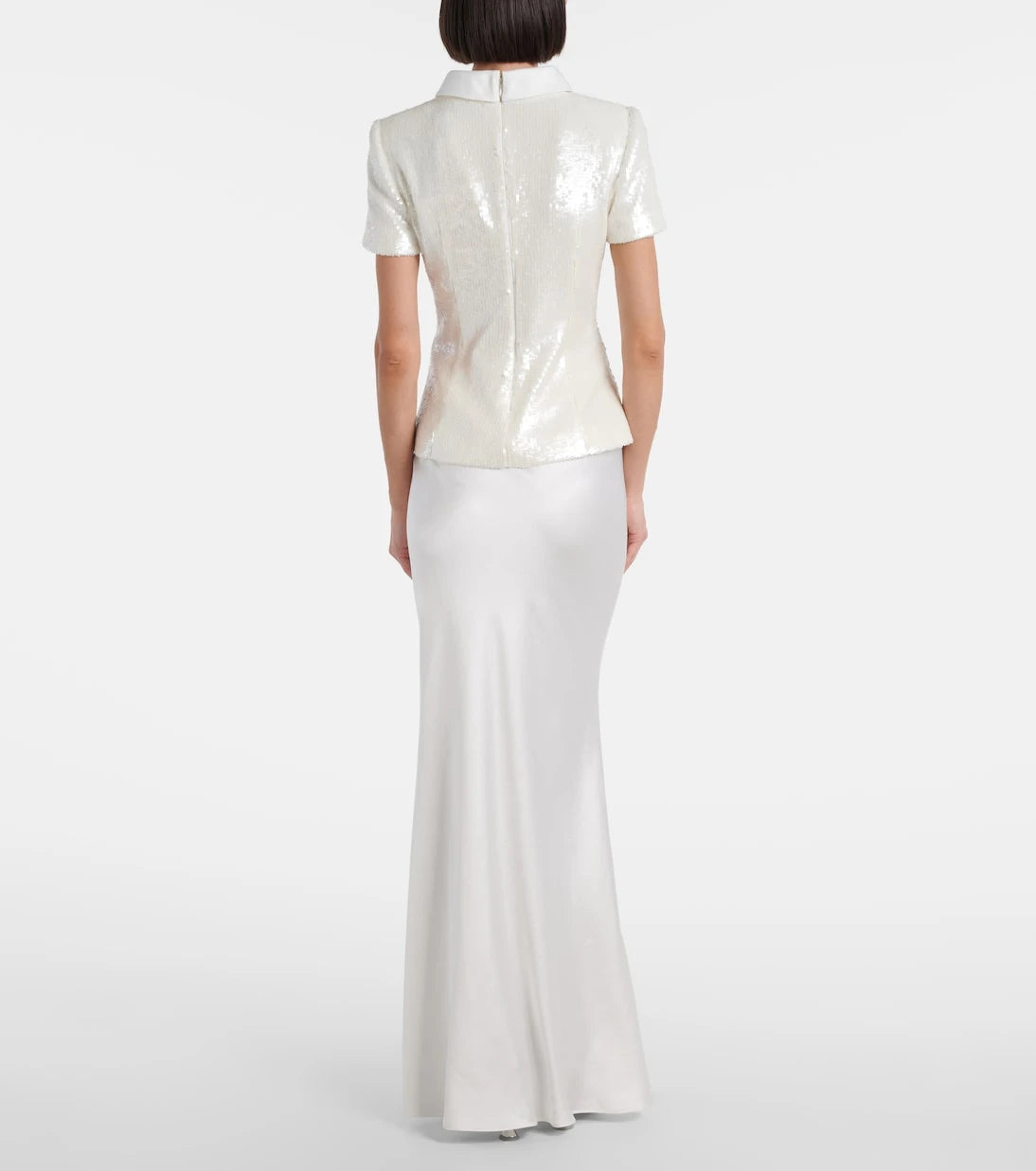 Self-Portrait - Sequined maxi dress