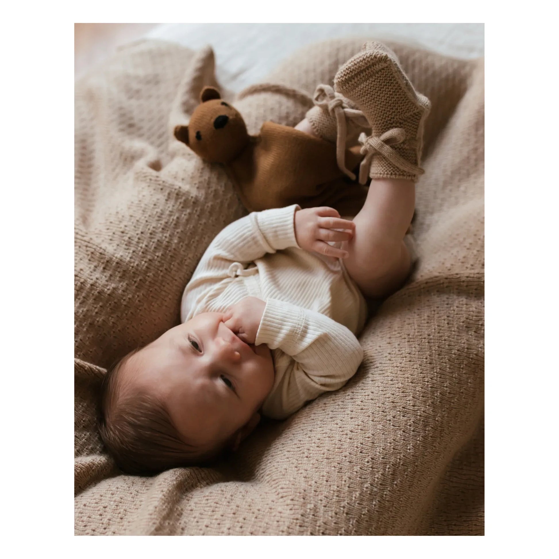 Hvid - Dora Merino Wool Blanket | Sand