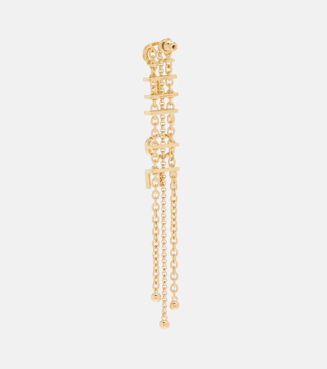 Chloé - Laiton drop earrings