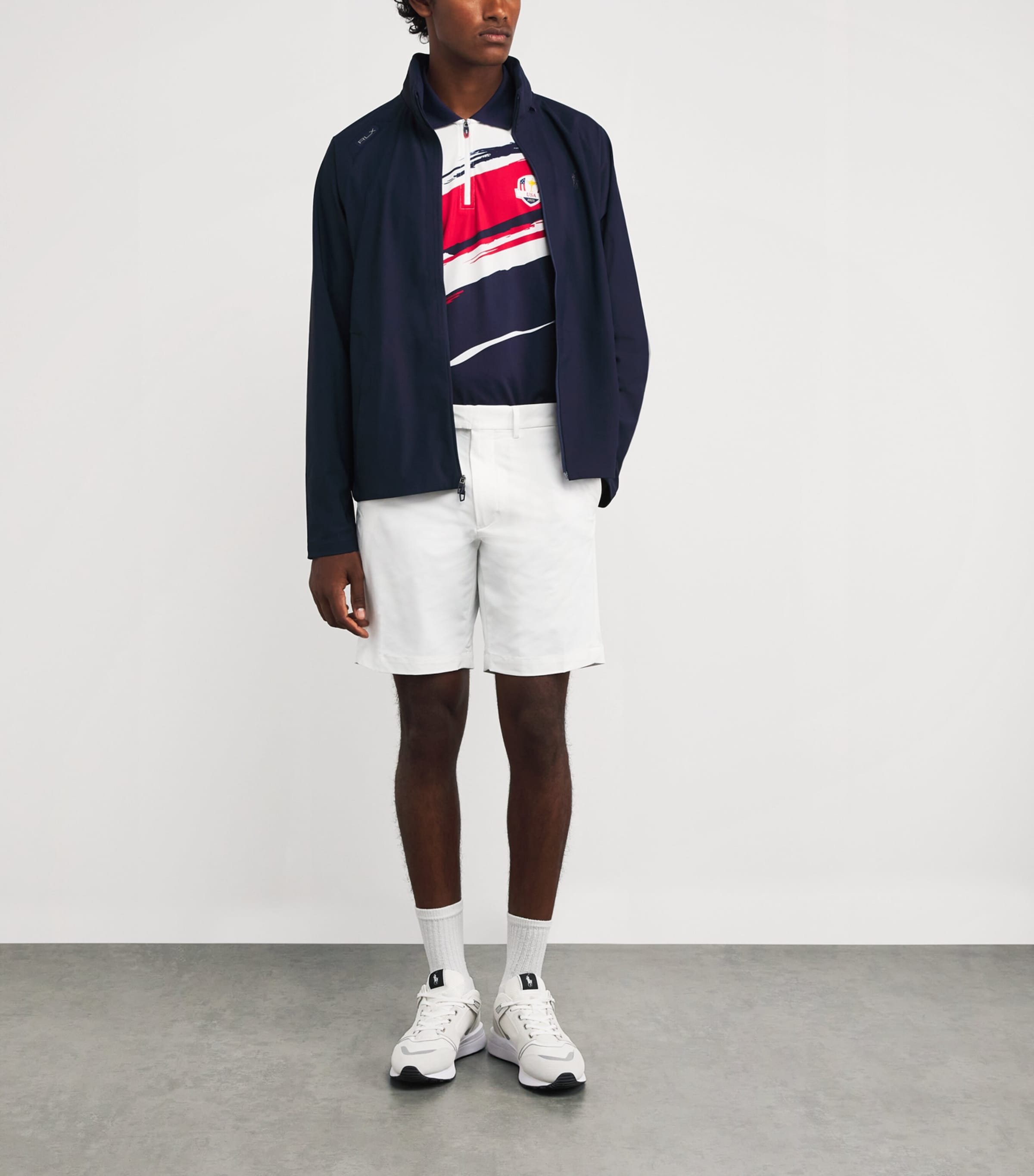 Navy Lightweight Polo Pony Jacket