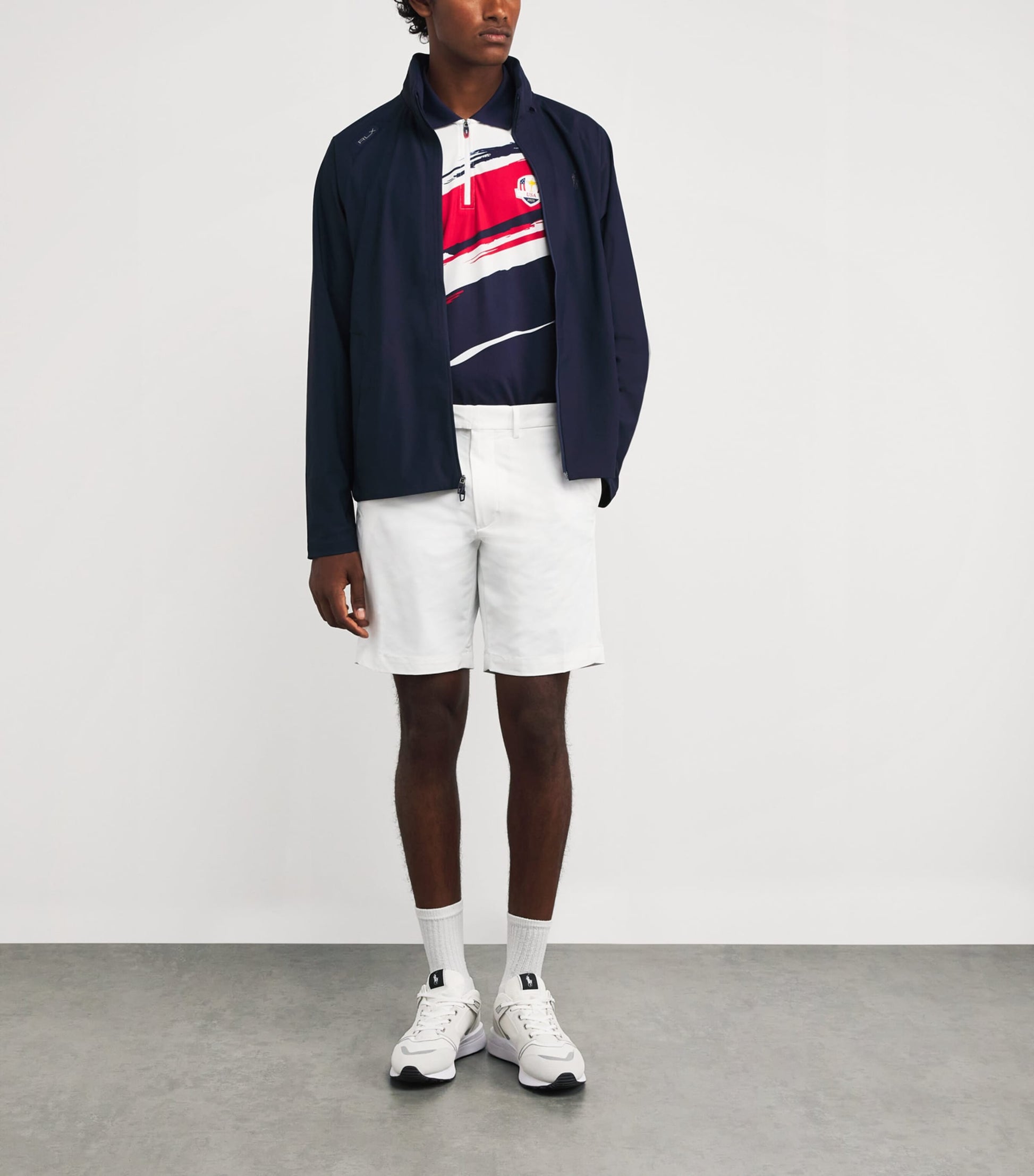 Navy Lightweight Polo Pony Jacket