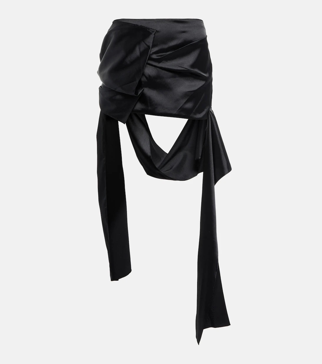 Acne Studios - Draped satin miniskirt