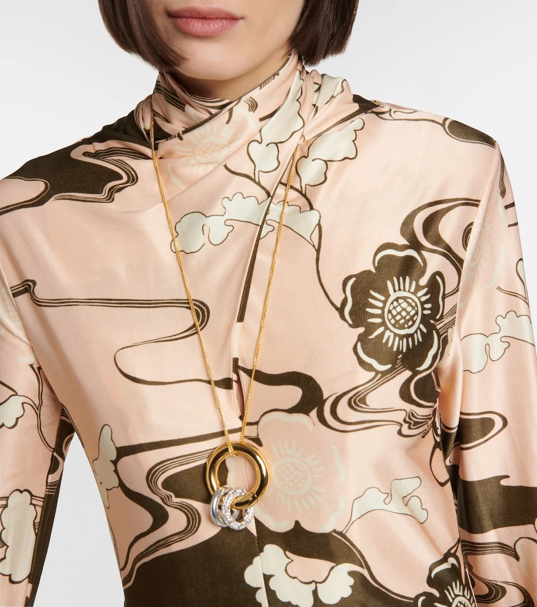 Jil Sander - Printed midi dress
