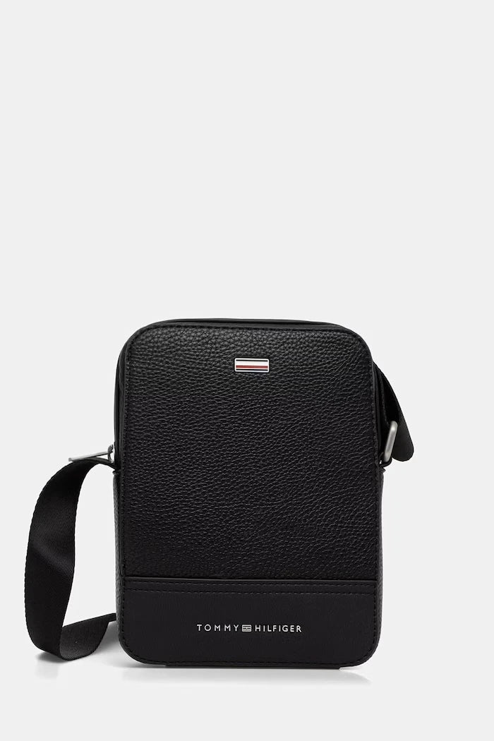 Tommy Hilfiger erkek suni deri omuz çantası