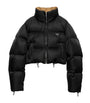 Prada Black Re-Nylon Cropped Down Jacket