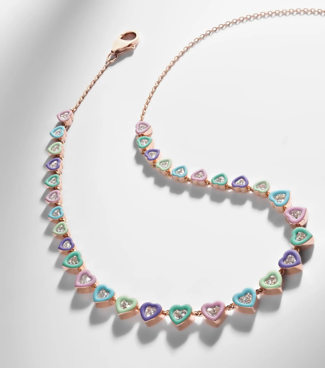 Kamyen - Candy Crush 18kt rose gold choker with diamonds