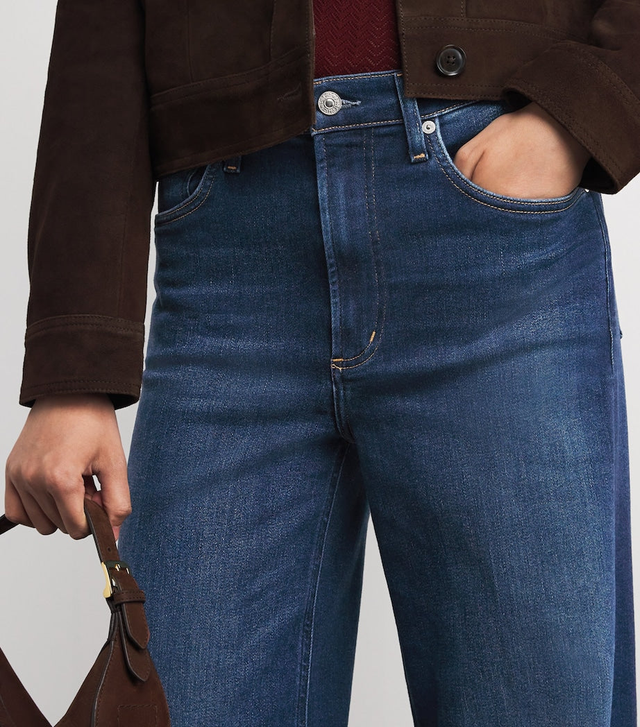 Blue Lyra Long Wide-Leg Jeans