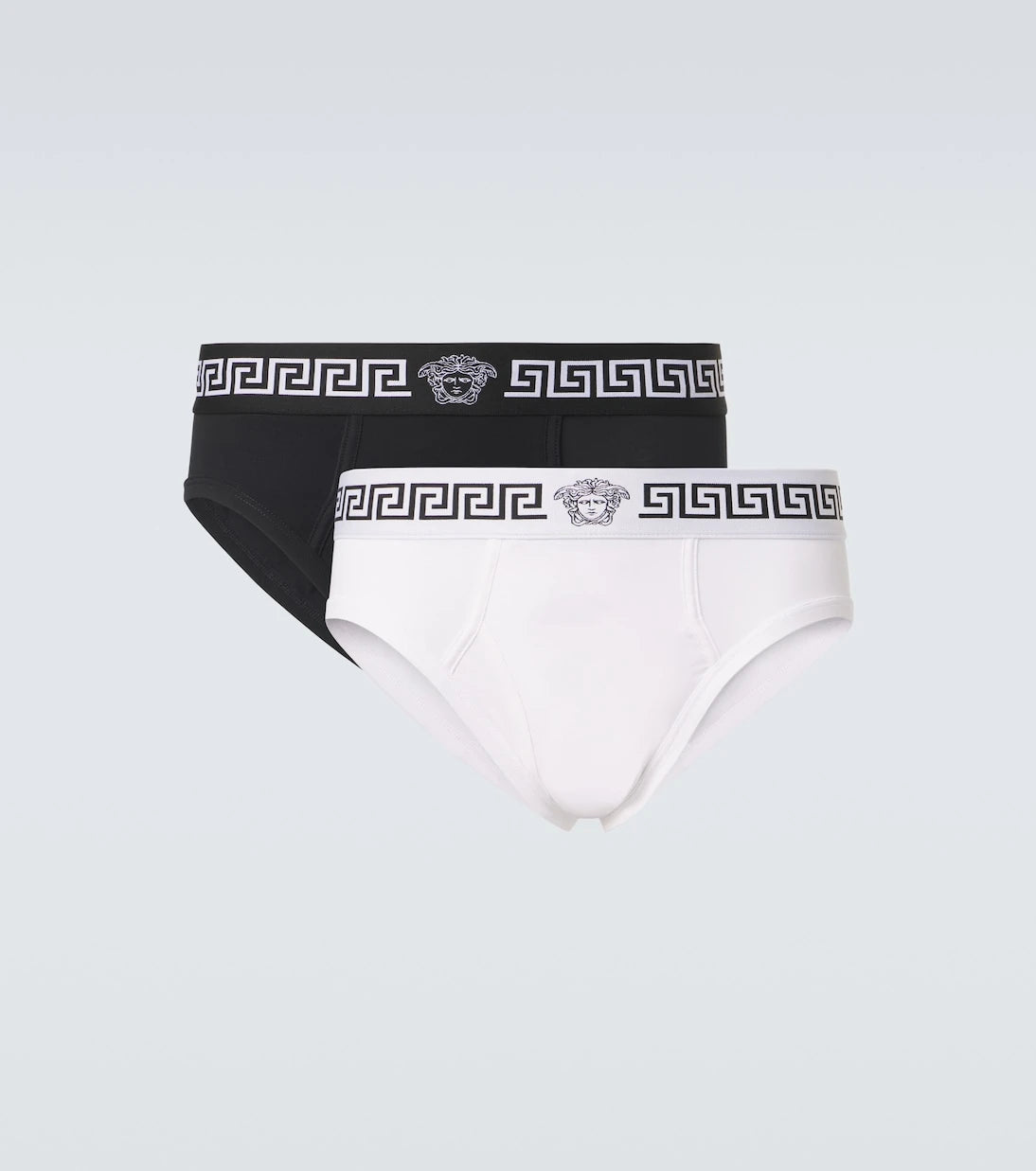 Versace - Set of 2 Greca Border cotton-blend briefs