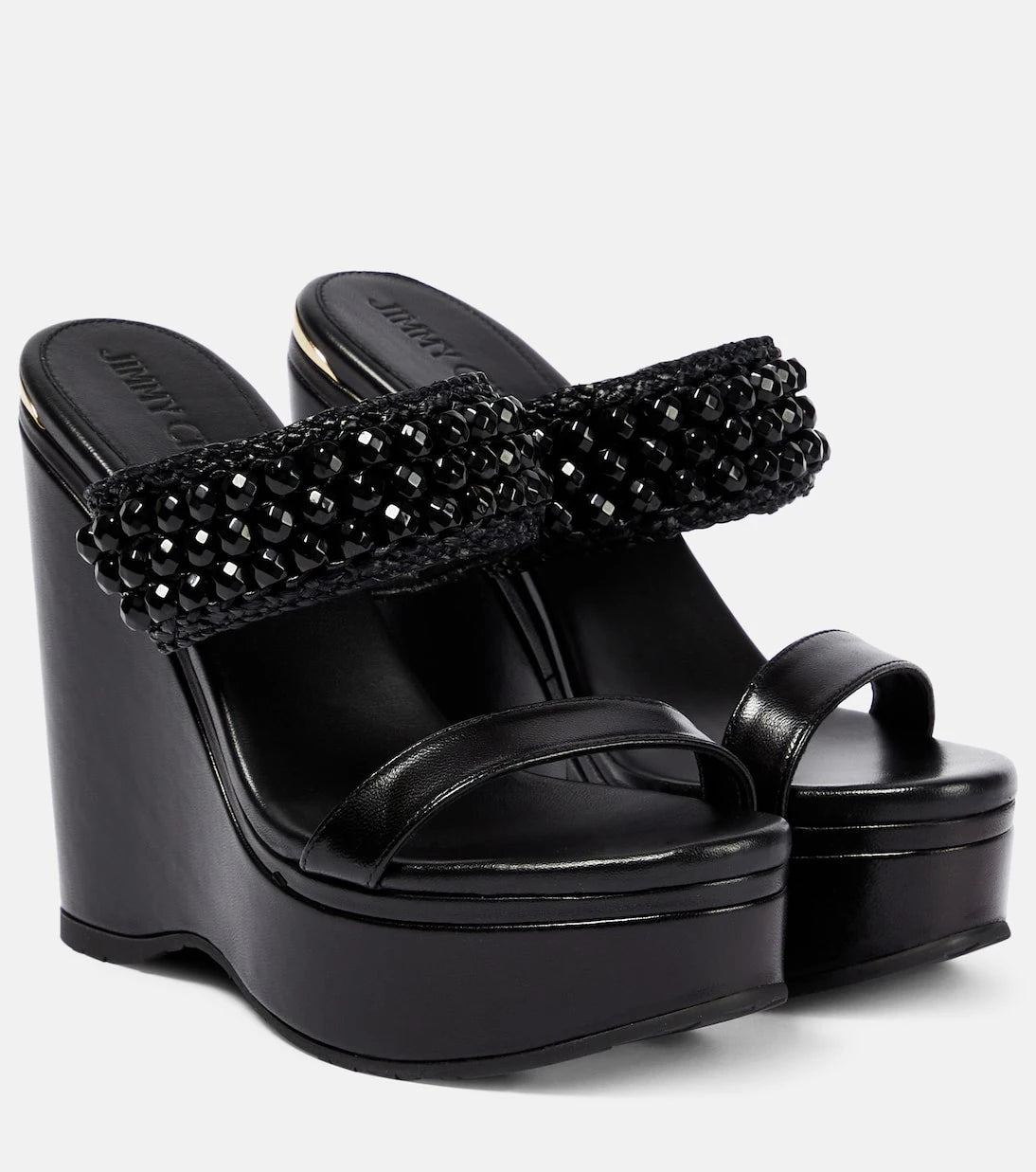 Jimmy Choo - Amoure Wedge 130 leather sandals