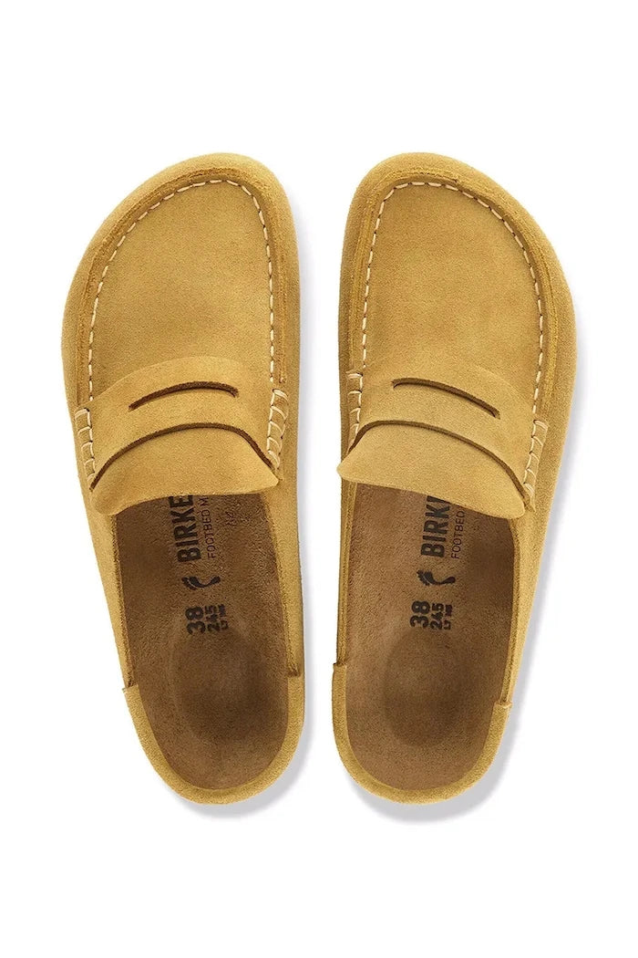 Birkenstock чехли сабо от велур Naples Wrapped Suede Leather