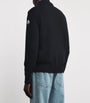 Moncler Black Cotton Down-Front Cardigan