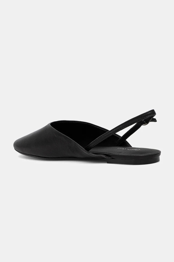 Calvin Klein OBLIQUE BALLERINA SLINGBACK LTH Deri Balerin Ayakkabı
