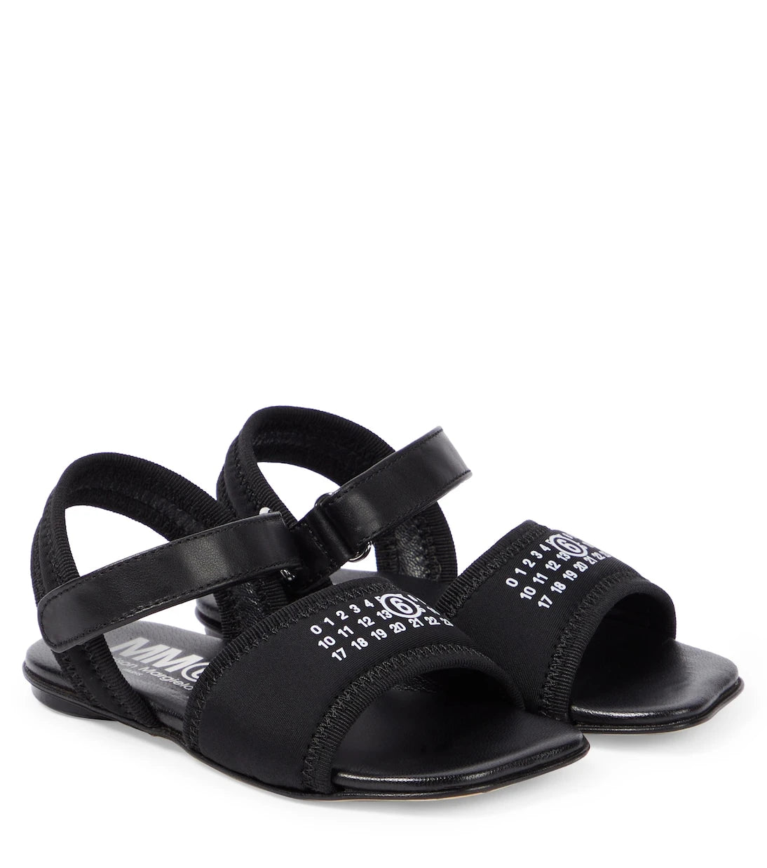 MM6 Maison Margiela Kids - Leather-trimmed sandals