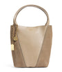 Chloé Small Leather-Suede Spin Tote Bag