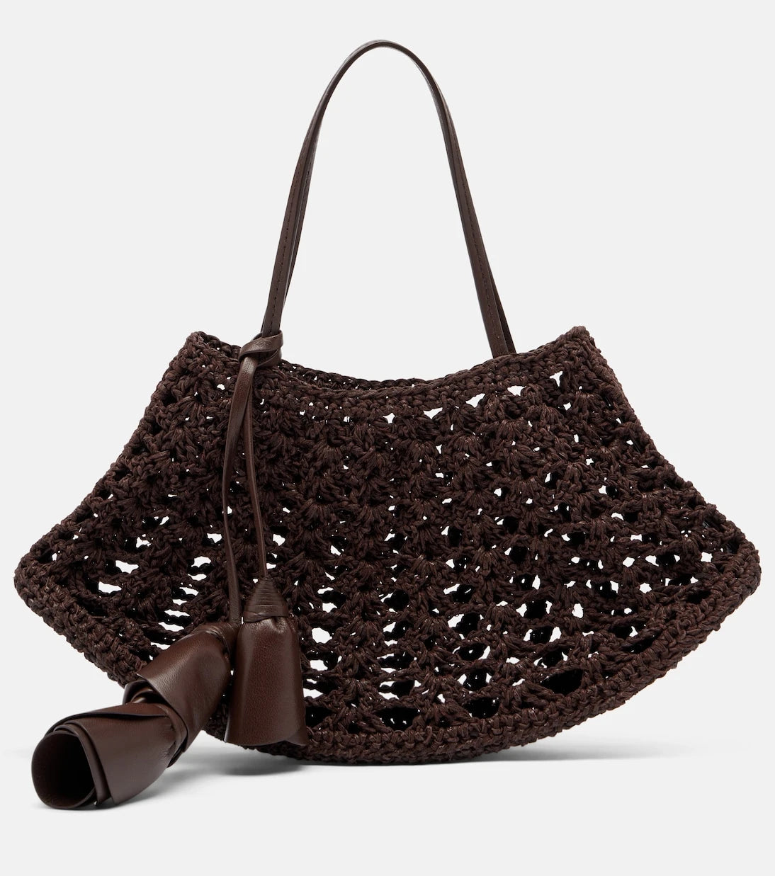 Magda Butrym - Maya Small crochet leather top-handle bag