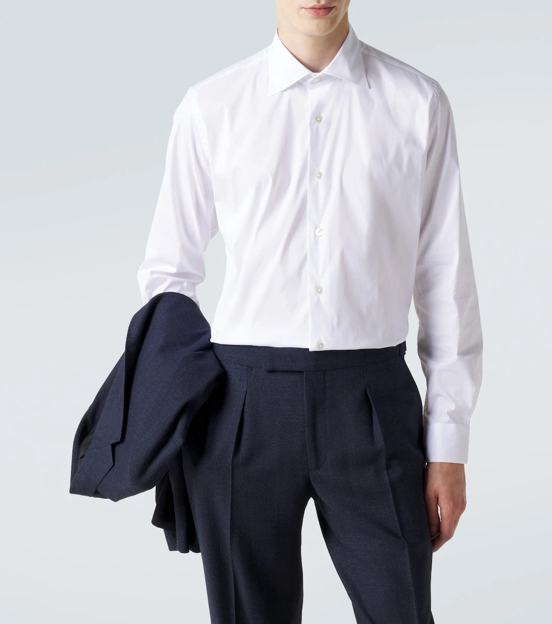 Eleventy - Cotton-blend poplin shirt