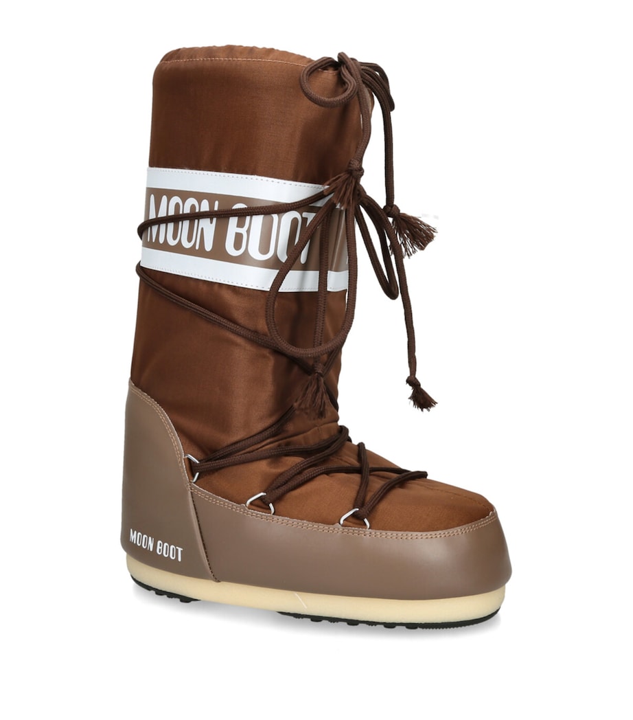 Brown Nylon Moon Boots