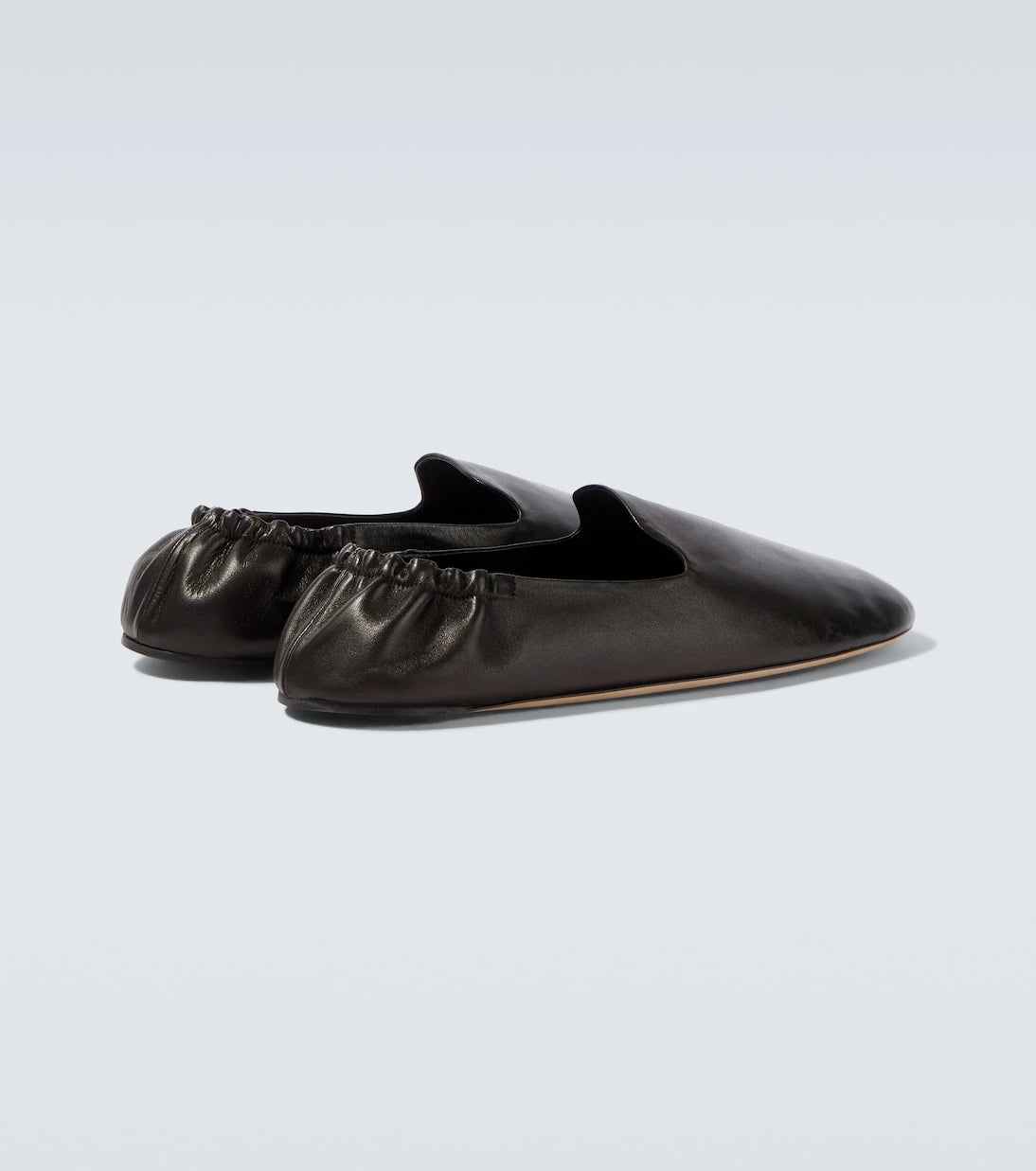 The Row - Casa leather slip-on shoes