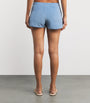 Hunza G Blue Cotton Terry Towelling Shorts