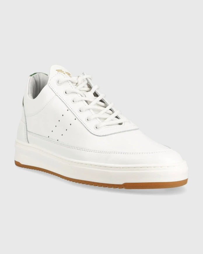 Filling Pieces Low Top Bianco Deri Spor Ayakkabı