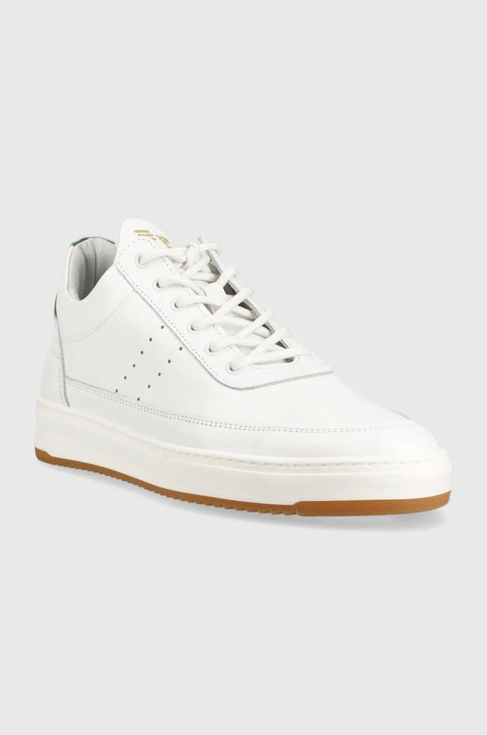 Кожени маратонки Filling Pieces Low Top Bianco