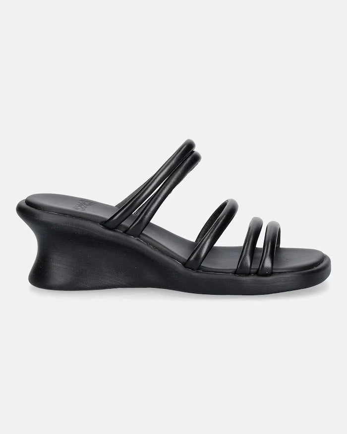 Camper чехли обувки със скосена платформа дамски от кожа Louise Sandal