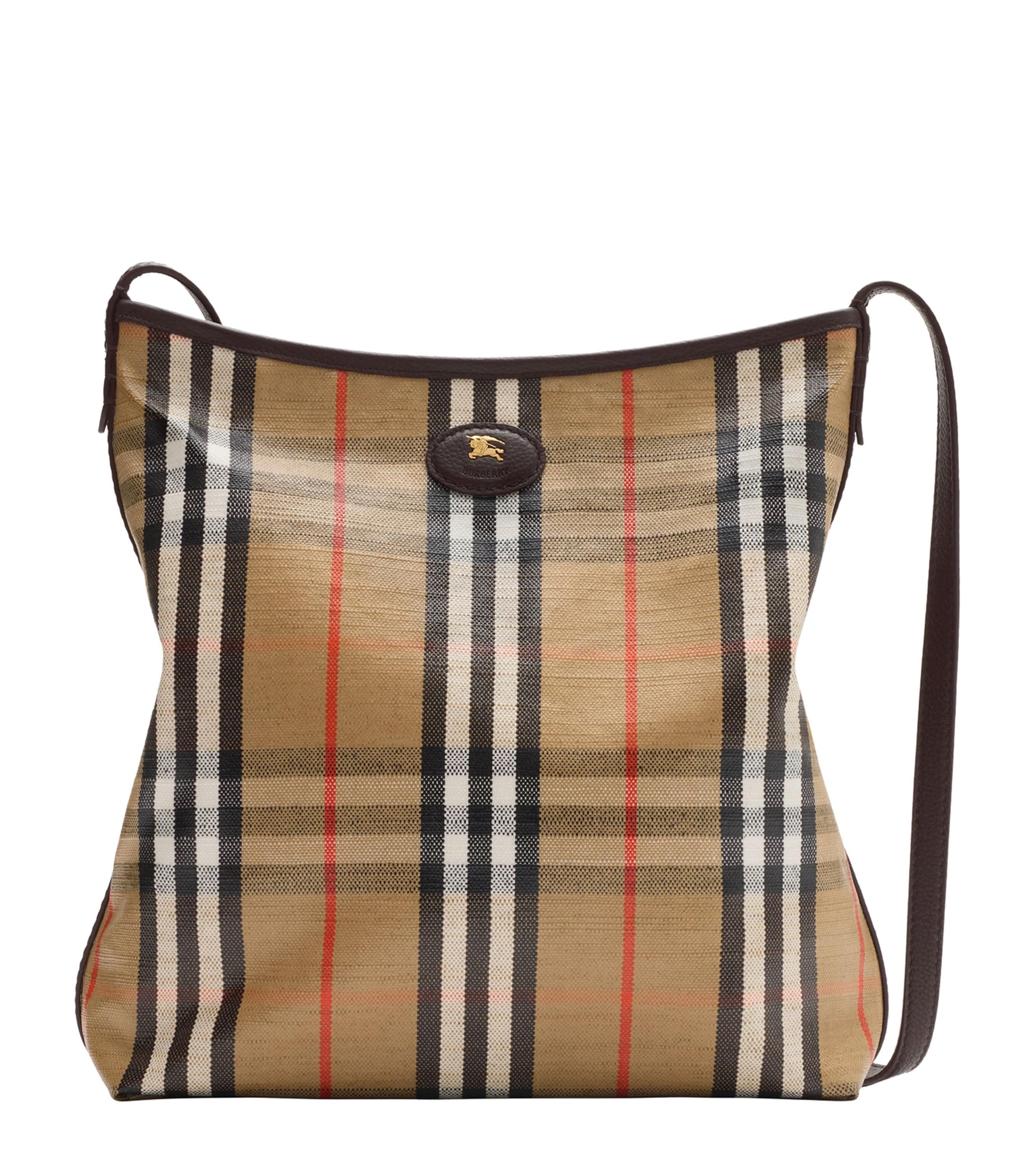 Burberry Small Canvas Highlands Shoulder Bag