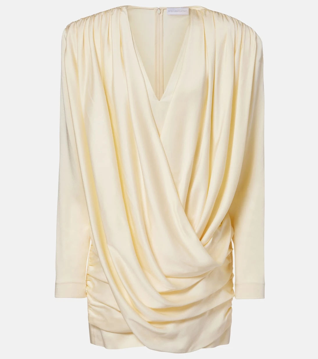 Stella McCartney - Draped satin minidress