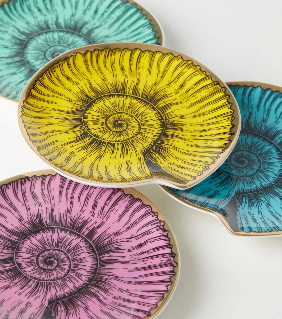 Jonathan Adler - Sirena set of 4 porcelain coasters