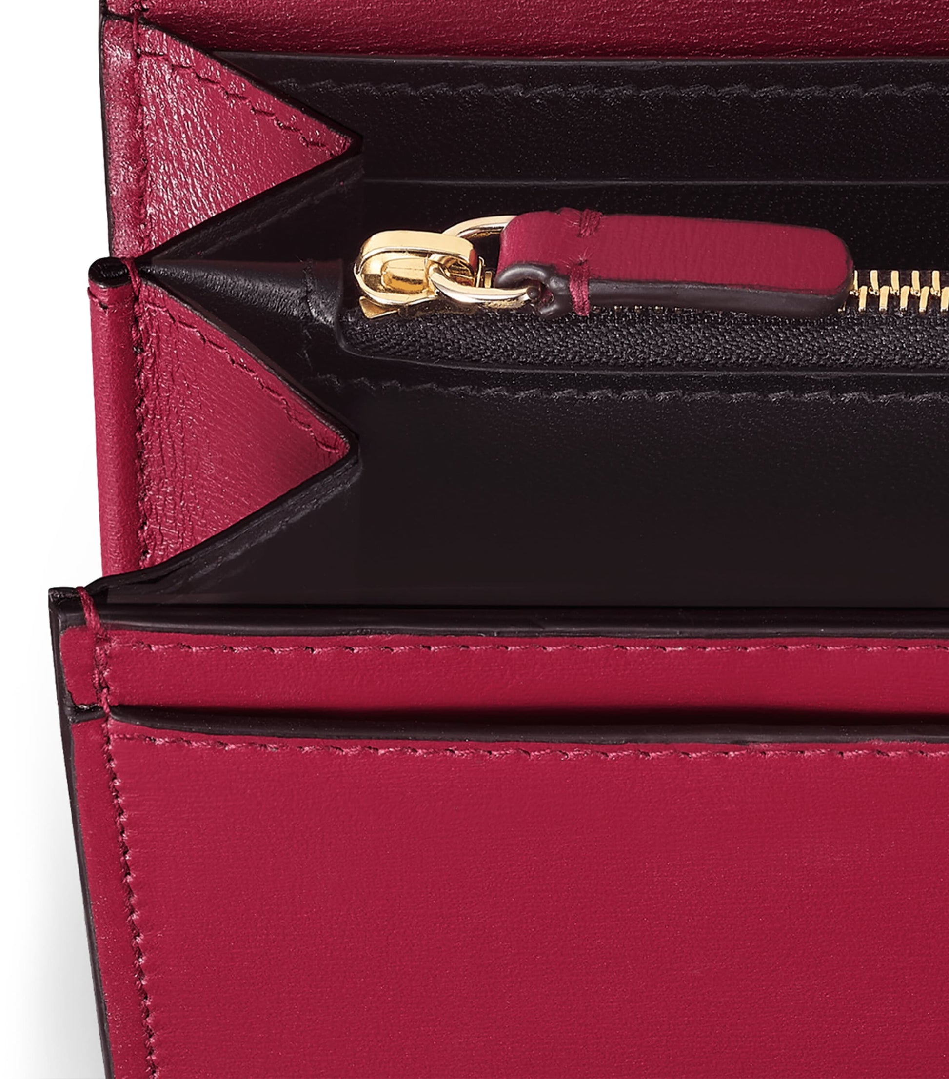 Red Calfskin Panthère de Cartier Wallet