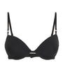 Black Minimalist Demi-Cup Bra