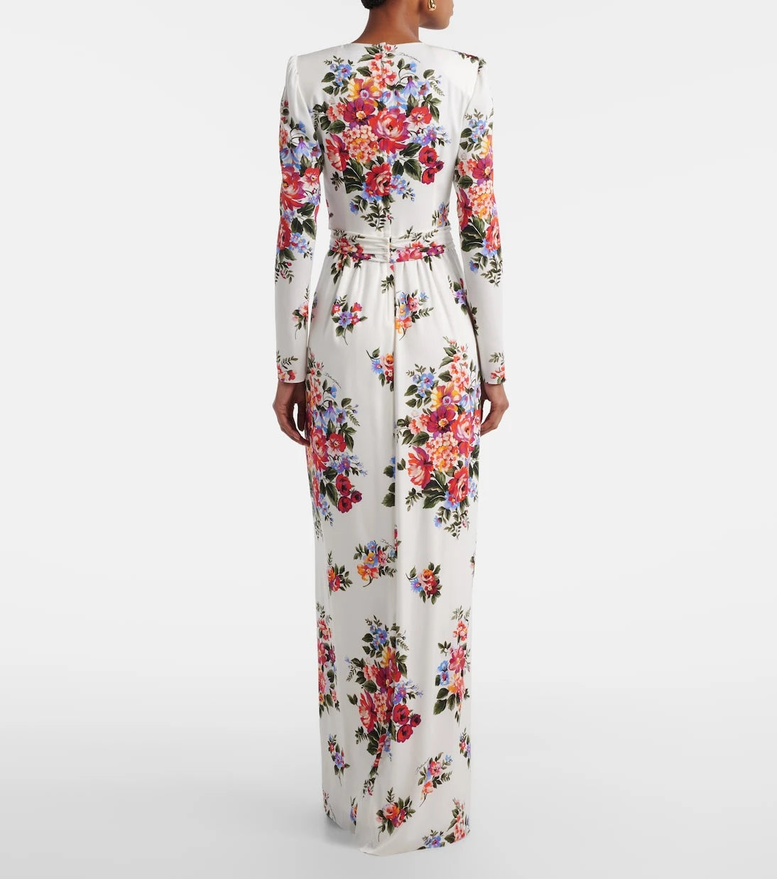 Dolce&Gabbana - Floral silk-blend charmeuse gown