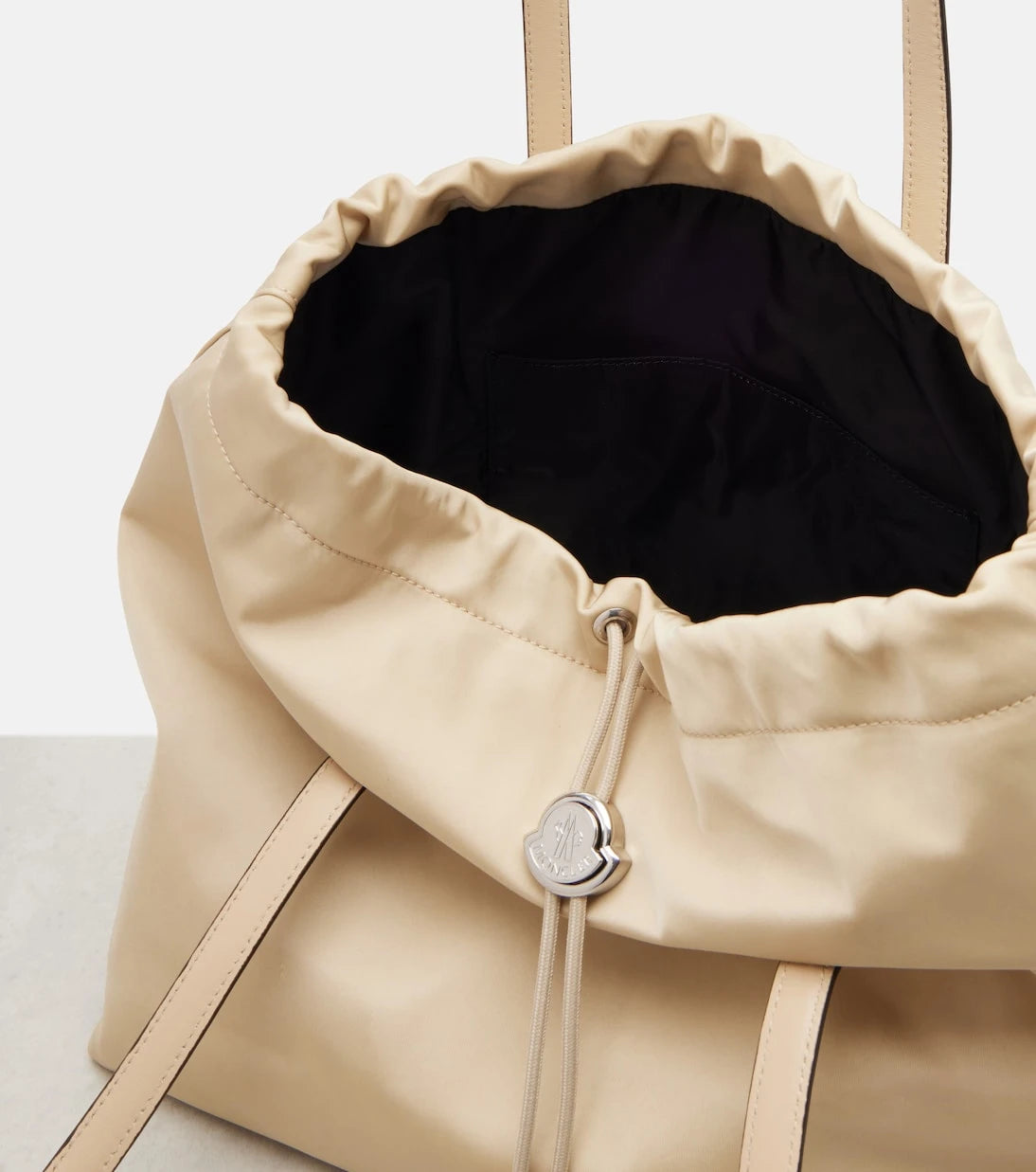 Moncler - New Trick leather-trimmed tote bag