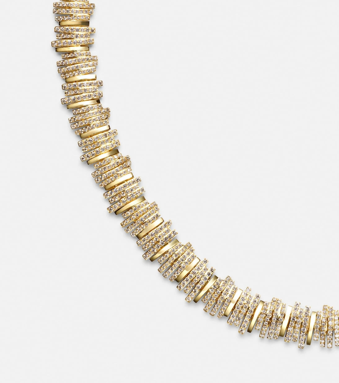 Suzanne Kalan - Classic 18kt gold necklace with diamonds
