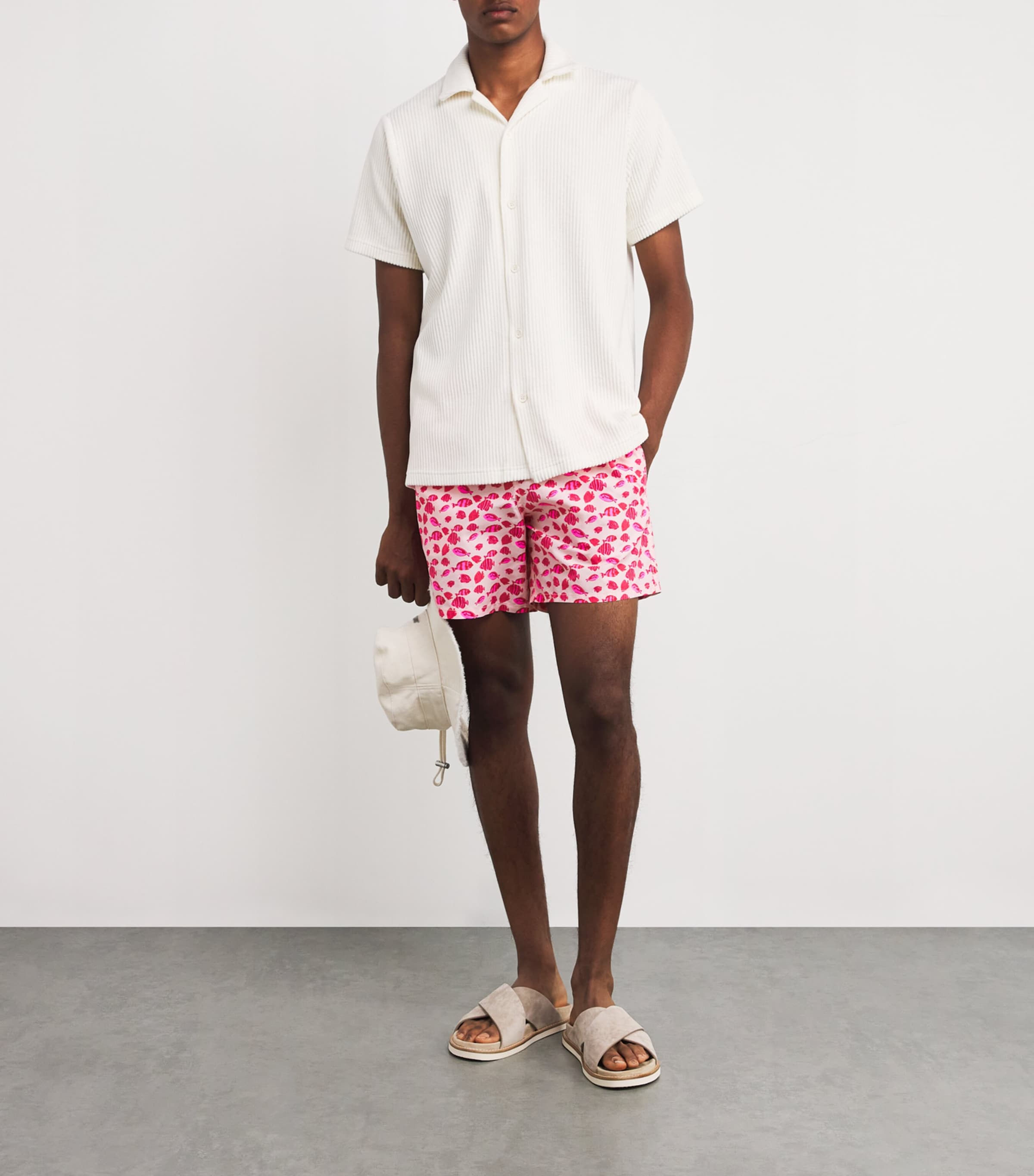 Fish Print Moorea Swim Shorts