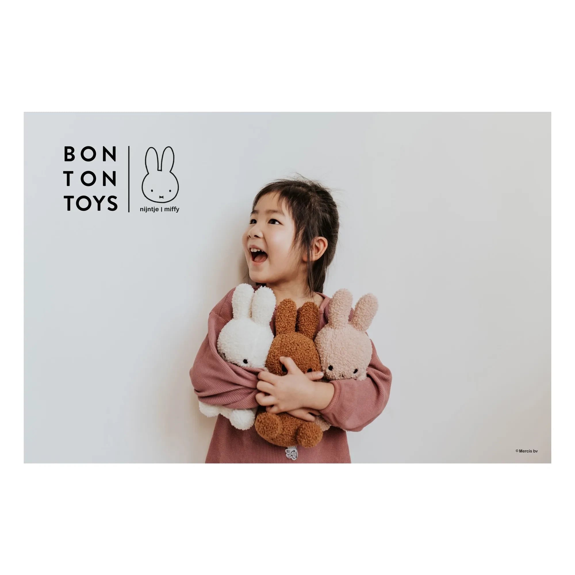 Bon Ton Toys - Miffy plush curly toy | Ecru