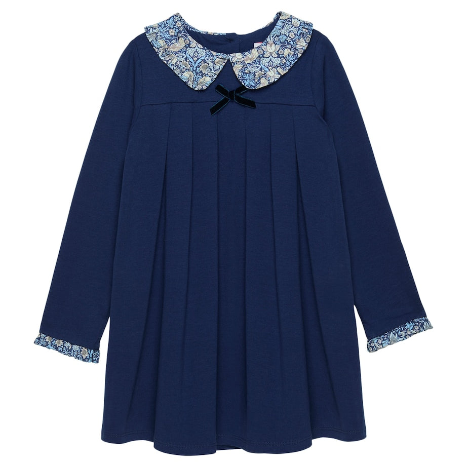 Stretch Cotton Violet Dress (2-5 Years)