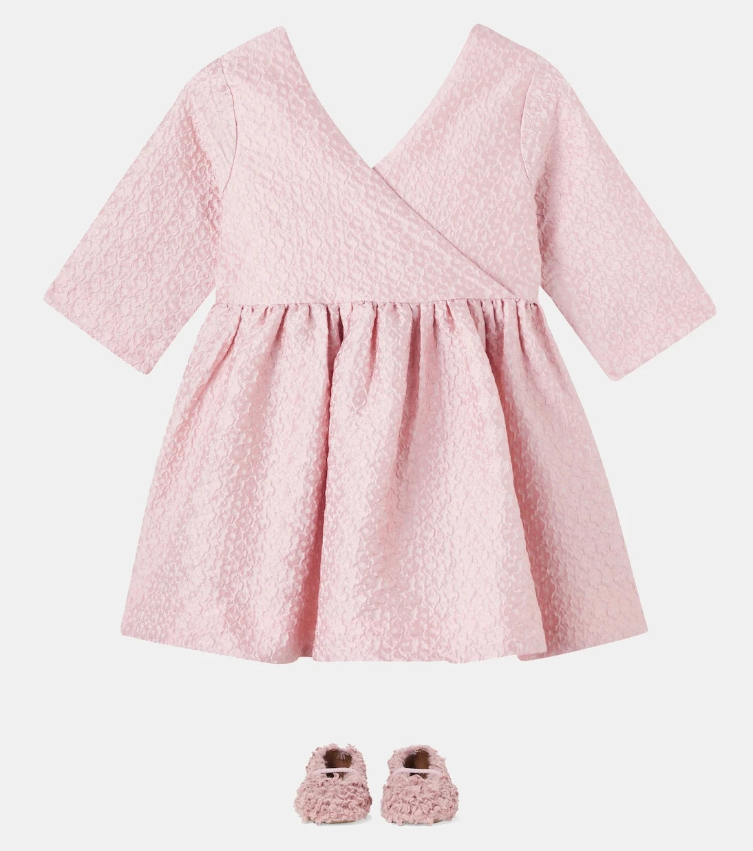 Molo - Bow-detail floral jacquard dress