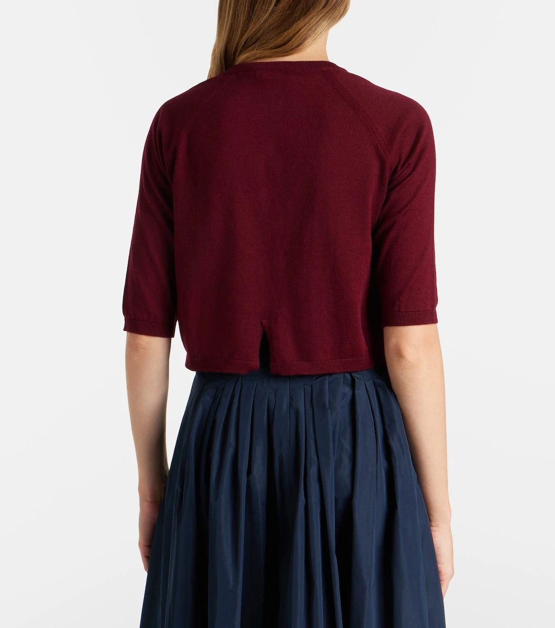 'S Max Mara - Cropped cotton, silk, and cashmere cardigan