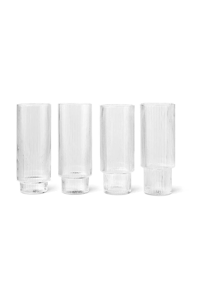 ferm LIVING Ripple 300 ml Bardak Seti (4 Parça)